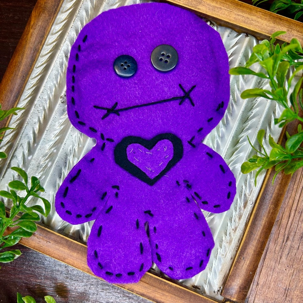 Dark Purple Poppet 369 3rd eye 6th Sense Intuition Discernment Psychic Abilities